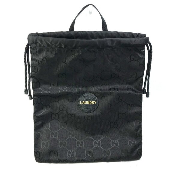 GUCCI 674247 GG laundry bag Off the grid Hand Bag Nylon Black Unused - Picture 2 of 12